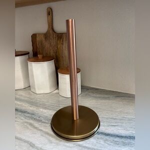 Hearth and Hand with magnolia Copper and Gold Paper Towel Holder
